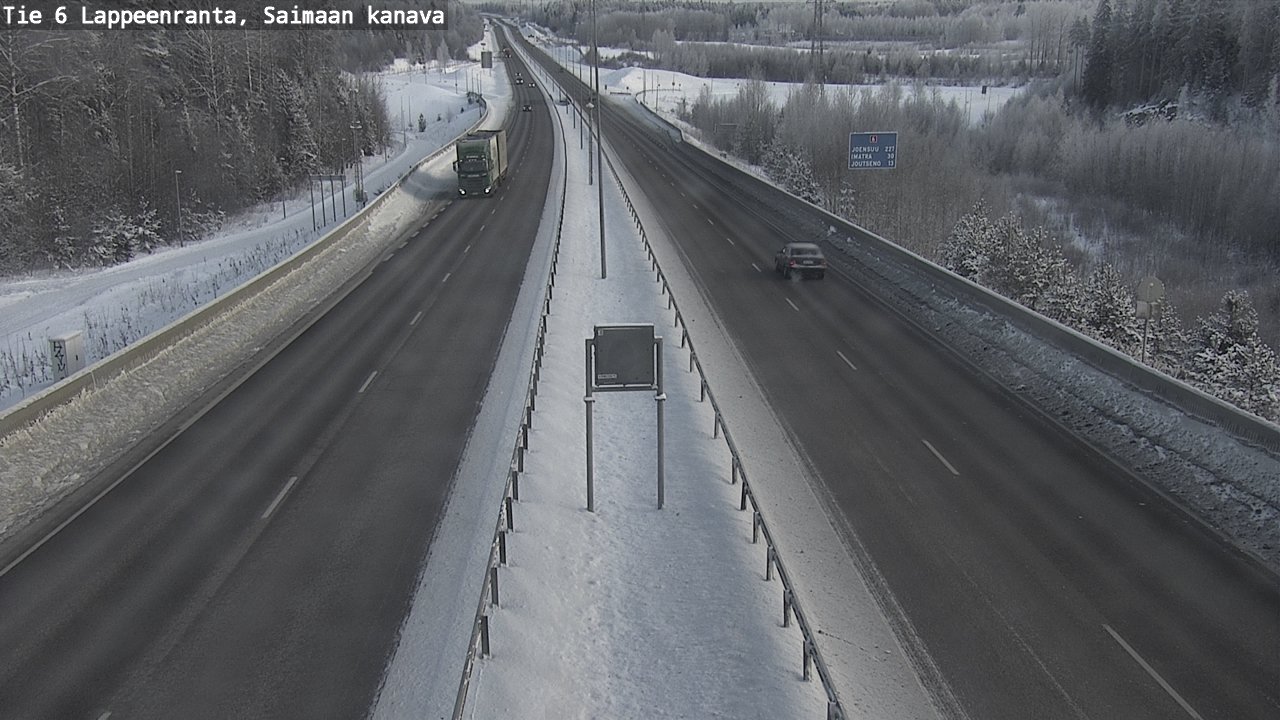 Weather Camera Image Road 6 Lappeenranta, Saimaa channel, Lappeenranta, Etelä-Karjala