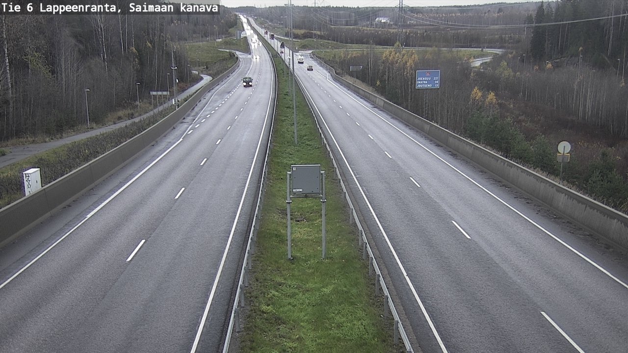 Weather Camera Image Road 6 Lappeenranta, Saimaa channel, Lappeenranta, Etelä-Karjala