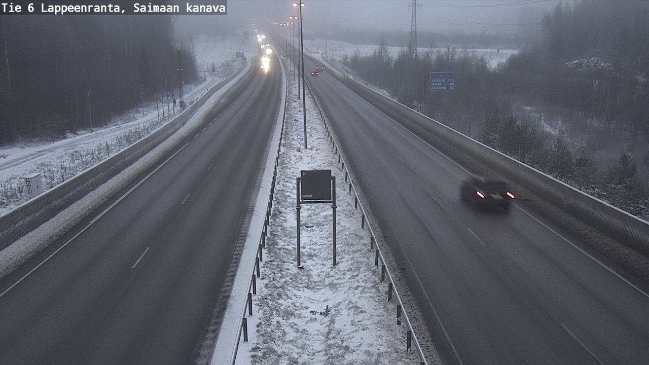 Weather Camera Image Road 6 Lappeenranta, Saimaa channel, Lappeenranta, Etelä-Karjala
