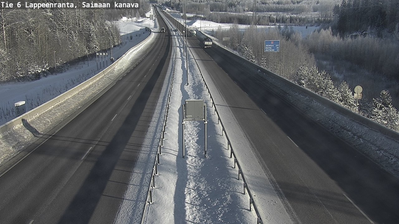 Weather Camera Image Road 6 Lappeenranta, Saimaa channel, Lappeenranta, Etelä-Karjala