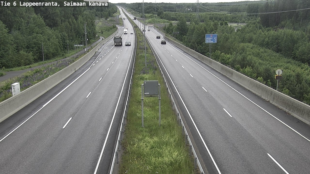 Kelikamerat Kuva Tie 6 Lappeenranta, Saimaan kanava, Lappeenranta, Etelä-Karjala