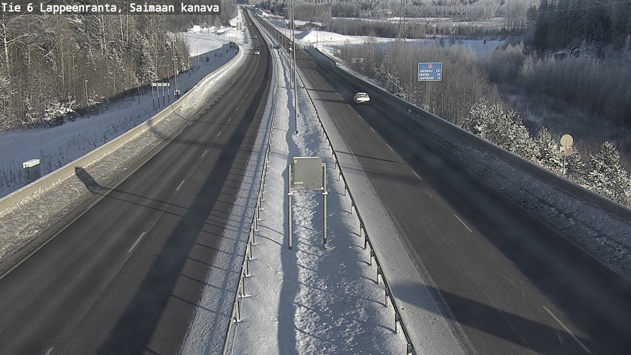 Weather Camera Image Road 6 Lappeenranta, Saimaa channel, Lappeenranta, Etelä-Karjala