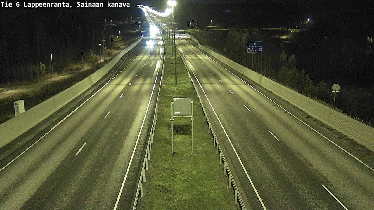 Weather Camera Image Väg 6 Villmanstrand,Saima kanal, Lappeenranta, Etelä-Karjala