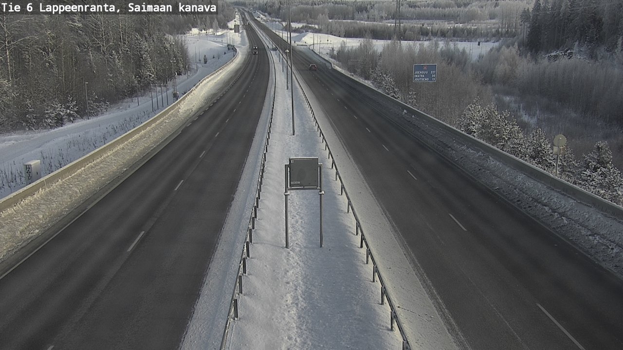 Weather Camera Image Road 6 Lappeenranta, Saimaa channel, Lappeenranta, Etelä-Karjala