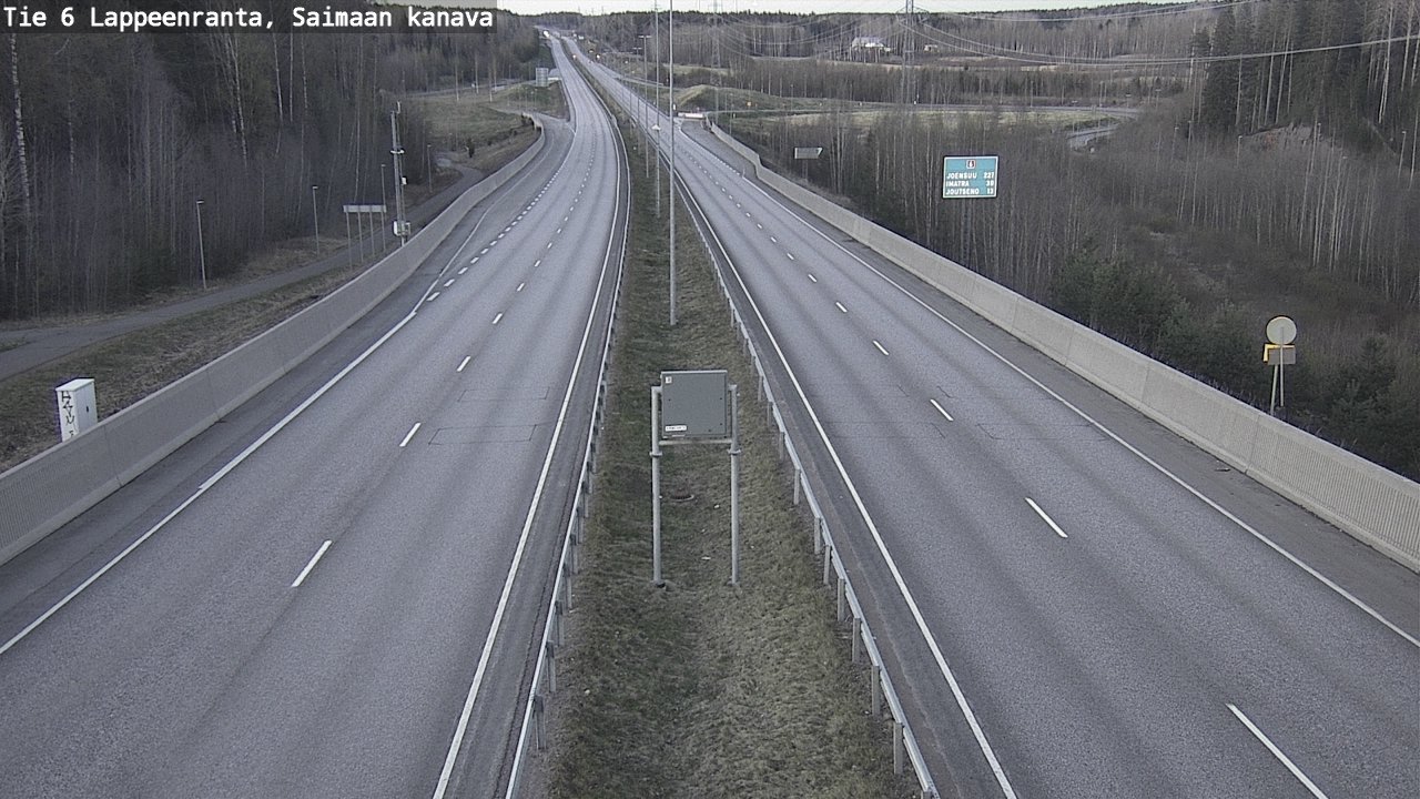 Weather Camera Image Road 6 Lappeenranta, Saimaa channel, Lappeenranta, Etelä-Karjala