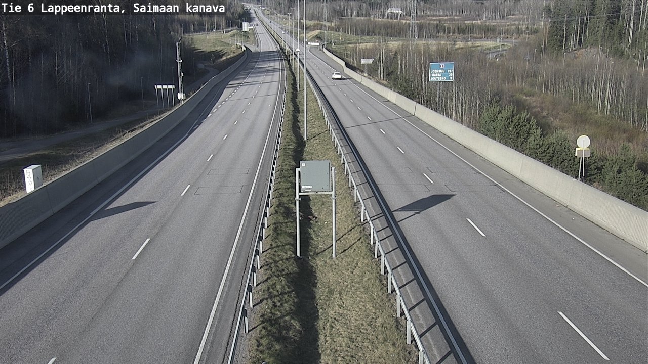 Weather Camera Image Road 6 Lappeenranta, Saimaa channel, Lappeenranta, Etelä-Karjala
