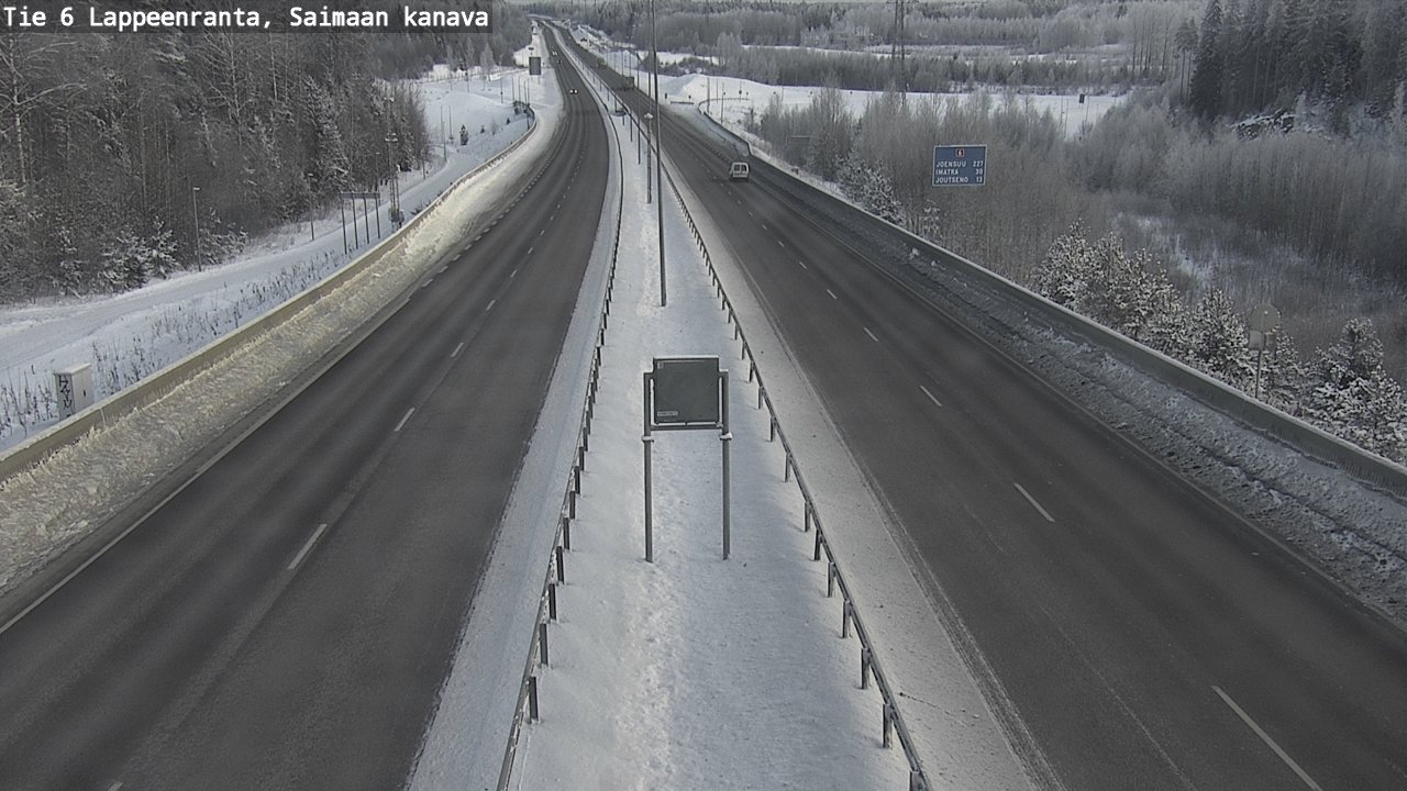 Weather Camera Image Road 6 Lappeenranta, Saimaa channel, Lappeenranta, Etelä-Karjala