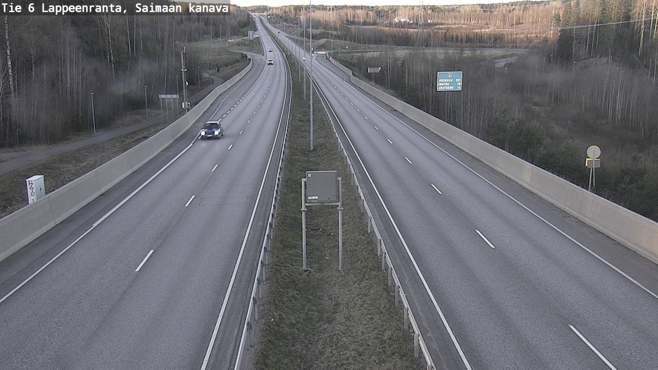 Weather Camera Image Road 6 Lappeenranta, Saimaa channel, Lappeenranta, Etelä-Karjala