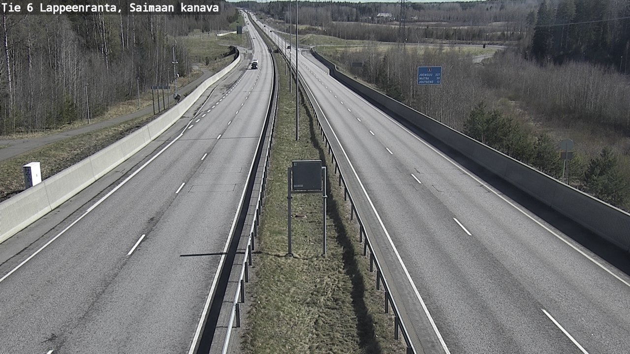 Weather Camera Image Road 6 Lappeenranta, Saimaa channel, Lappeenranta, Etelä-Karjala