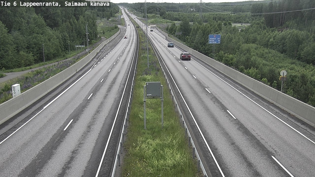 Weather Camera Image Väg 6 Villmanstrand,Saima kanal, Lappeenranta, Etelä-Karjala