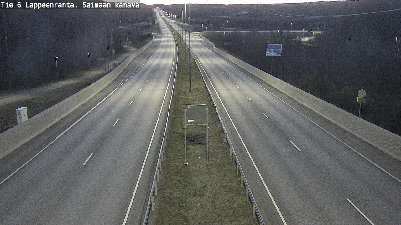 Weather Camera Image Road 6 Lappeenranta, Saimaa channel, Lappeenranta, Etelä-Karjala