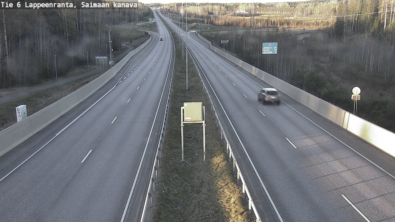 Weather Camera Image Road 6 Lappeenranta, Saimaa channel, Lappeenranta, Etelä-Karjala