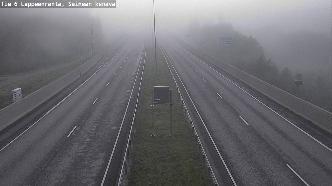 Weather Camera Image Road 6 Lappeenranta, Saimaa channel, Lappeenranta, Etelä-Karjala