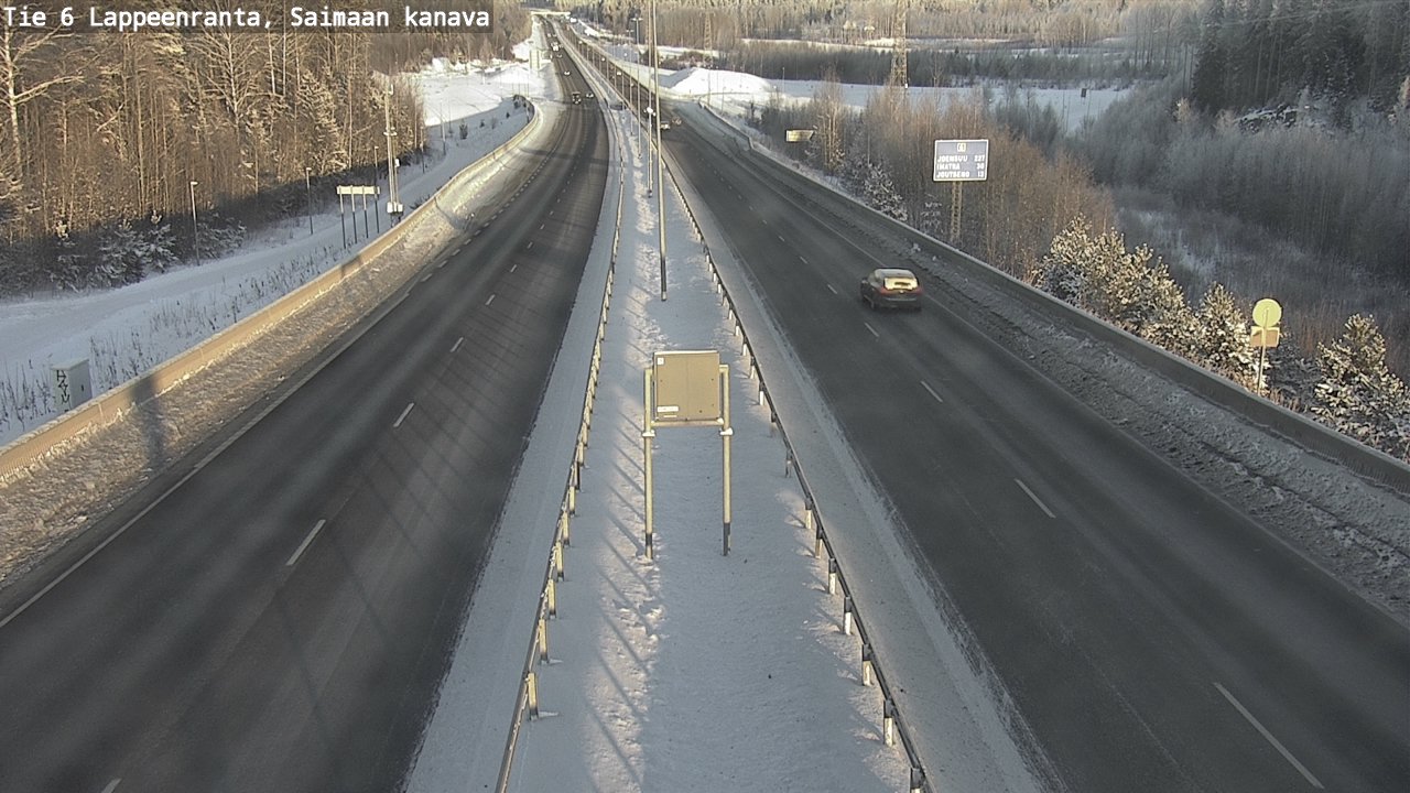 Weather Camera Image Road 6 Lappeenranta, Saimaa channel, Lappeenranta, Etelä-Karjala
