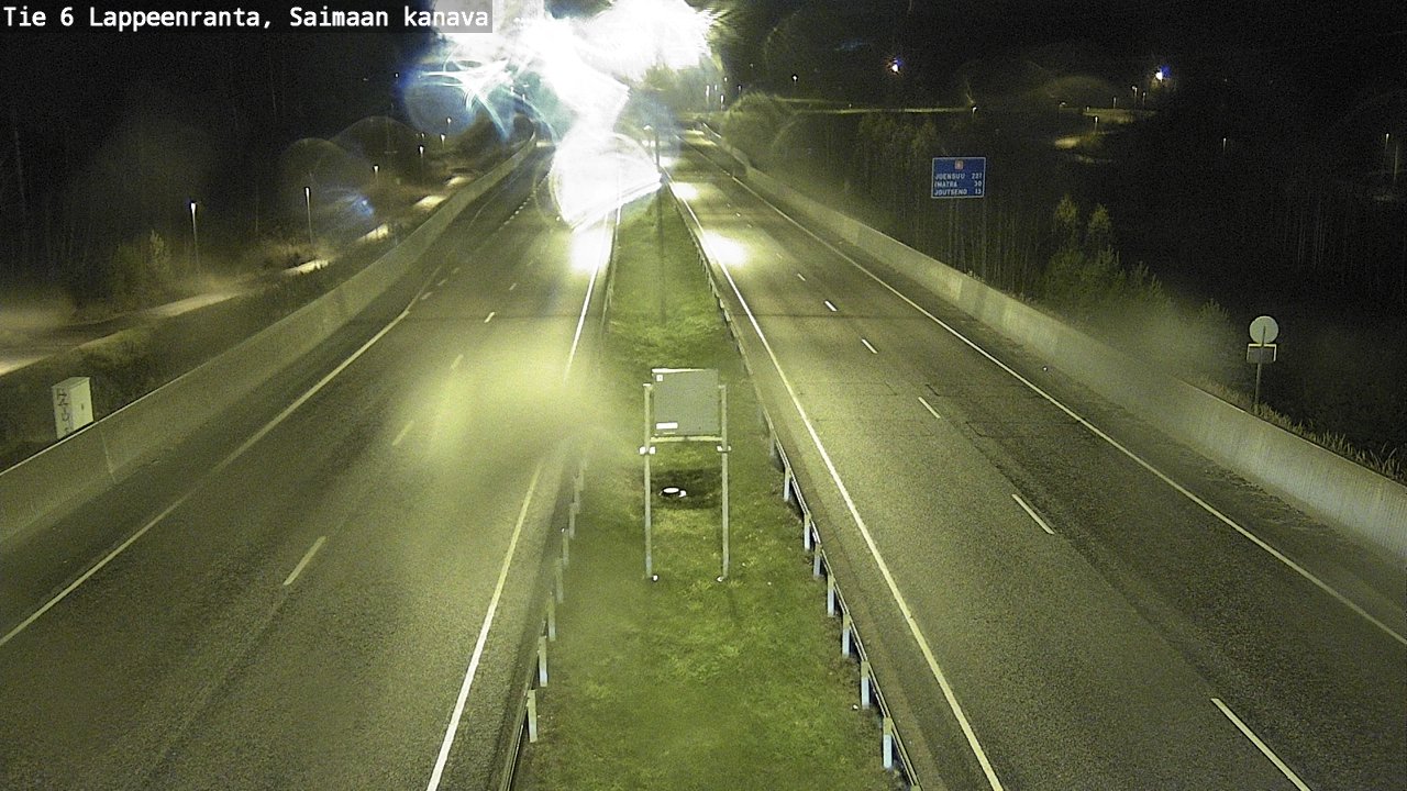 Weather Camera Image Road 6 Lappeenranta, Saimaa channel, Lappeenranta, Etelä-Karjala
