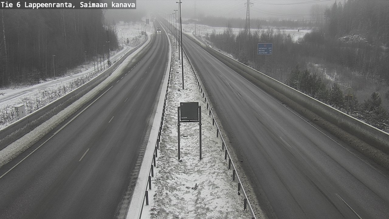Weather Camera Image Road 6 Lappeenranta, Saimaa channel, Lappeenranta, Etelä-Karjala