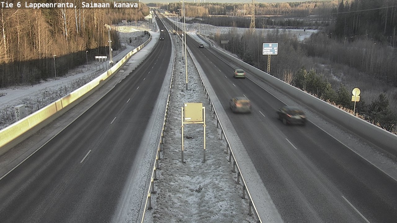 Kelikamerat Kuva Tie 6 Lappeenranta, Saimaan kanava, Lappeenranta, Etelä-Karjala