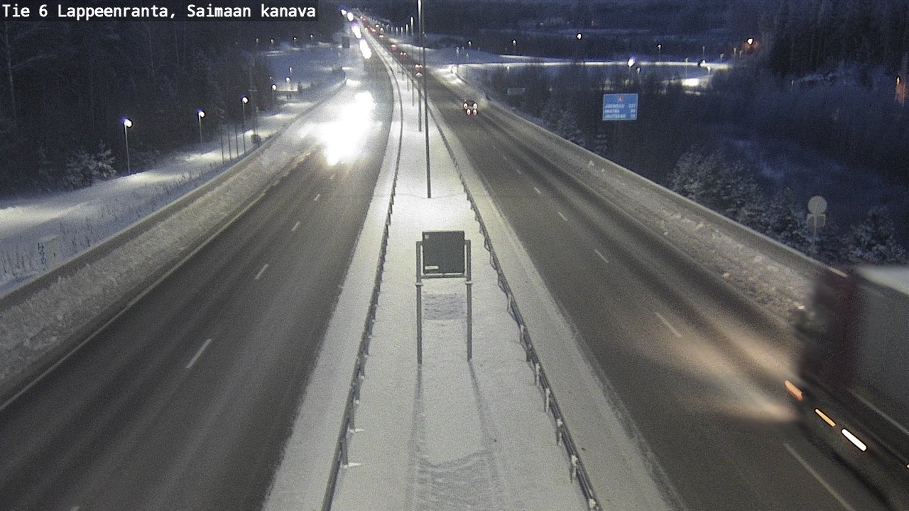 Weather Camera Image Road 6 Lappeenranta, Saimaa channel, Lappeenranta, Etelä-Karjala
