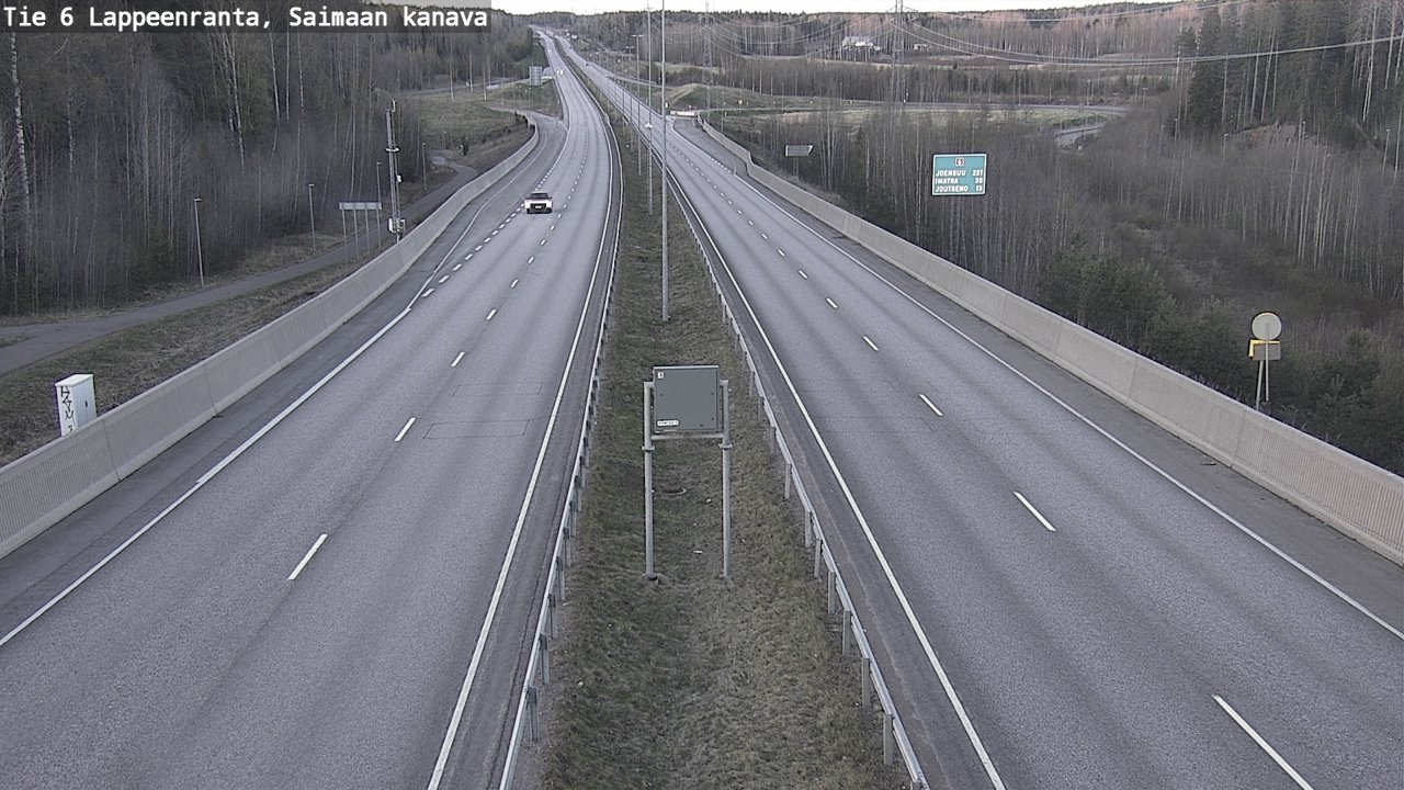 Weather Camera Image Road 6 Lappeenranta, Saimaa channel, Lappeenranta, Etelä-Karjala