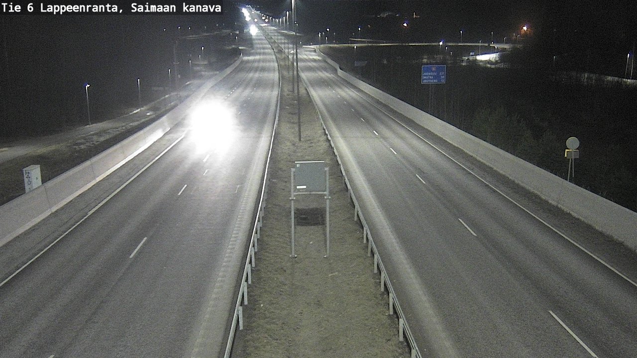 Weather Camera Image Väg 6 Villmanstrand,Saima kanal, Lappeenranta, Etelä-Karjala