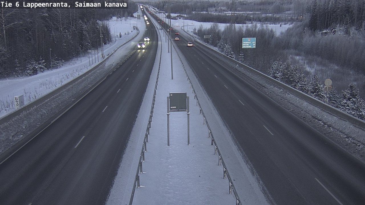 Weather Camera Image Road 6 Lappeenranta, Saimaa channel, Lappeenranta, Etelä-Karjala