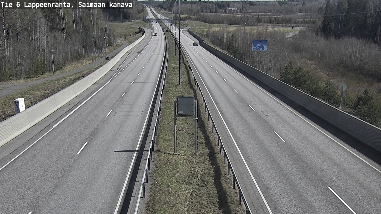 Weather Camera Image Road 6 Lappeenranta, Saimaa channel, Lappeenranta, Etelä-Karjala