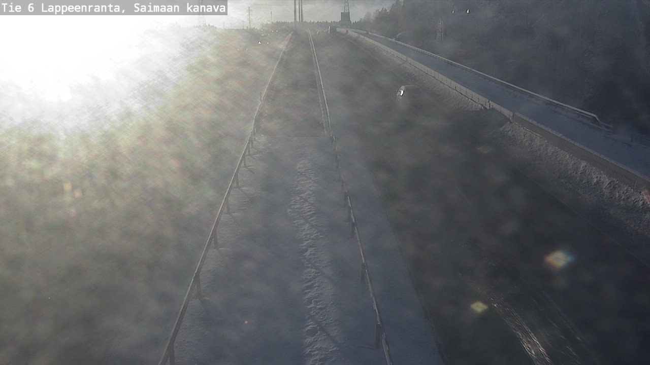 Weather Camera Image Väg 6 Villmanstrand,Saima kanal, Lappeenranta, Etelä-Karjala