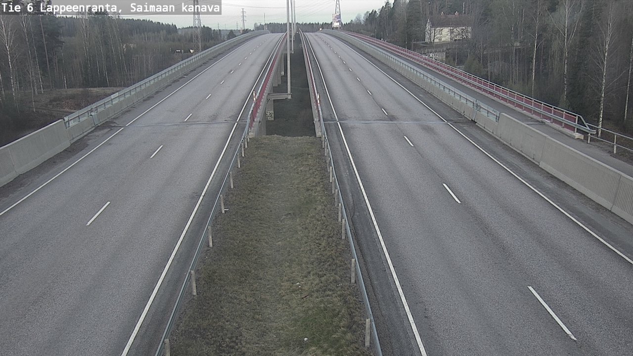 Weather Camera Image Road 6 Lappeenranta, Saimaa channel, Lappeenranta, Etelä-Karjala