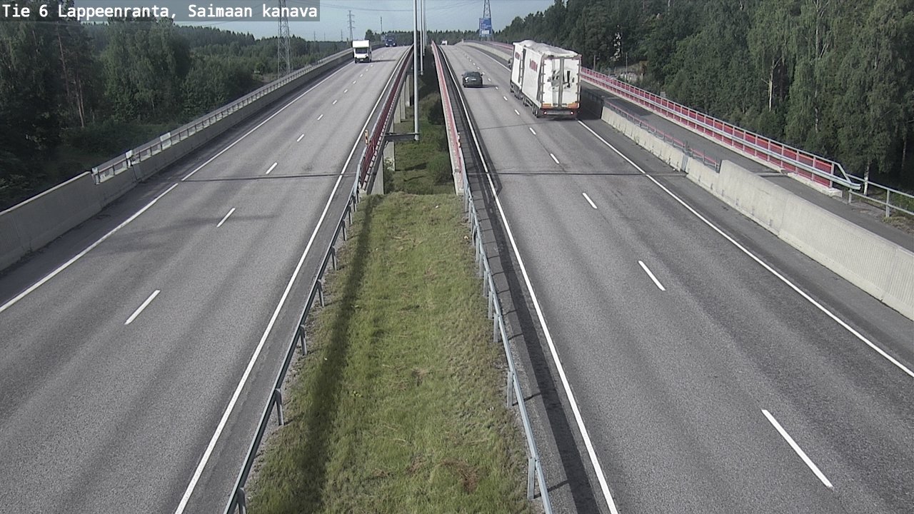 Weather Camera Image Road 6 Lappeenranta, Saimaa channel, Lappeenranta, Etelä-Karjala