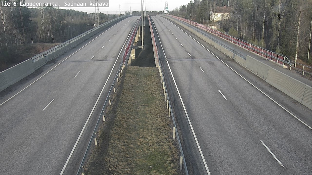 Weather Camera Image Road 6 Lappeenranta, Saimaa channel, Lappeenranta, Etelä-Karjala