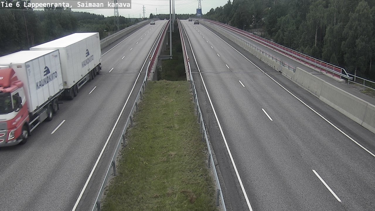 Weather Camera Image Road 6 Lappeenranta, Saimaa channel, Lappeenranta, Etelä-Karjala