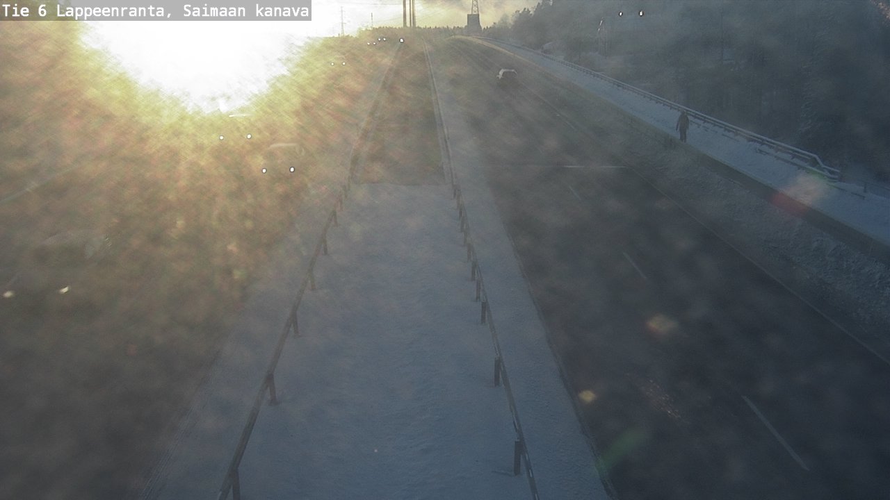 Weather Camera Image Road 6 Lappeenranta, Saimaa channel, Lappeenranta, Etelä-Karjala