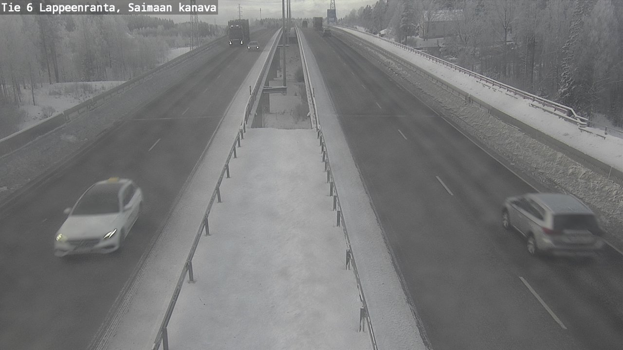 Weather Camera Image Väg 6 Villmanstrand,Saima kanal, Lappeenranta, Etelä-Karjala
