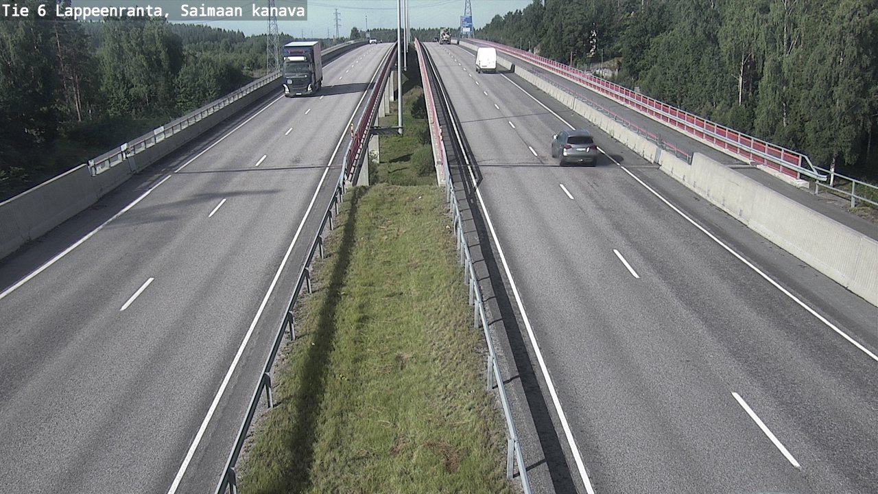 Weather Camera Image Road 6 Lappeenranta, Saimaa channel, Lappeenranta, Etelä-Karjala