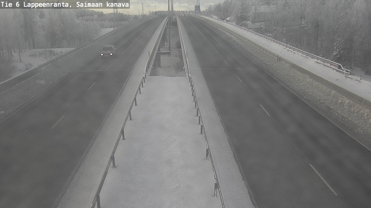 Weather Camera Image Road 6 Lappeenranta, Saimaa channel, Lappeenranta, Etelä-Karjala