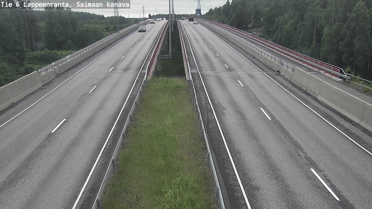 Weather Camera Image Road 6 Lappeenranta, Saimaa channel, Lappeenranta, Etelä-Karjala