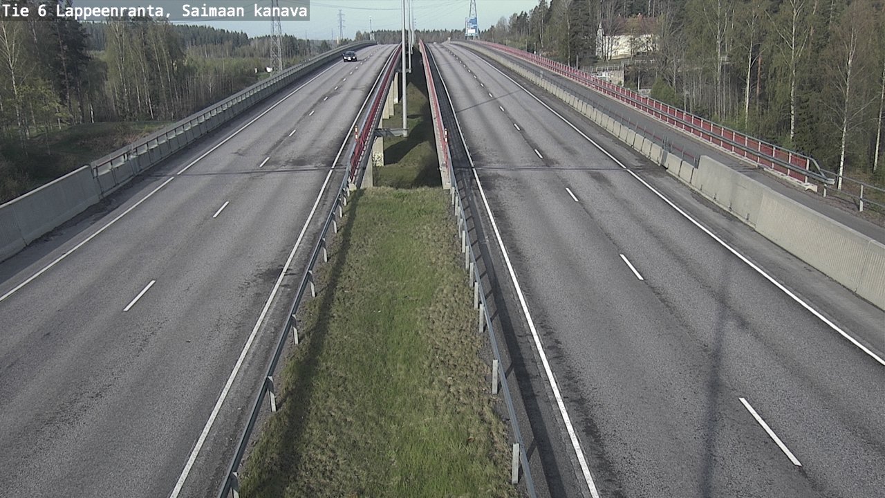 Weather Camera Image Väg 6 Villmanstrand,Saima kanal, Lappeenranta, Etelä-Karjala