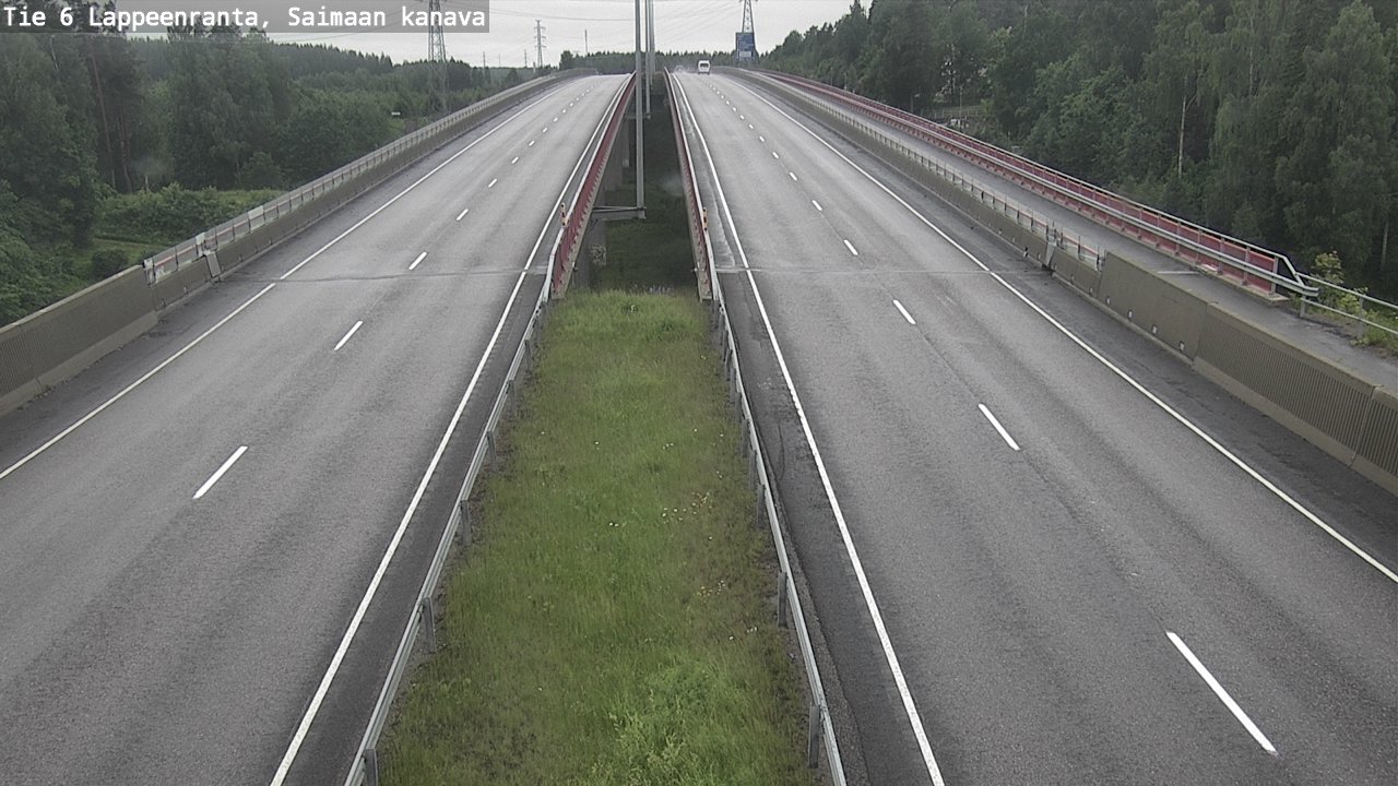 Weather Camera Image Road 6 Lappeenranta, Saimaa channel, Lappeenranta, Etelä-Karjala