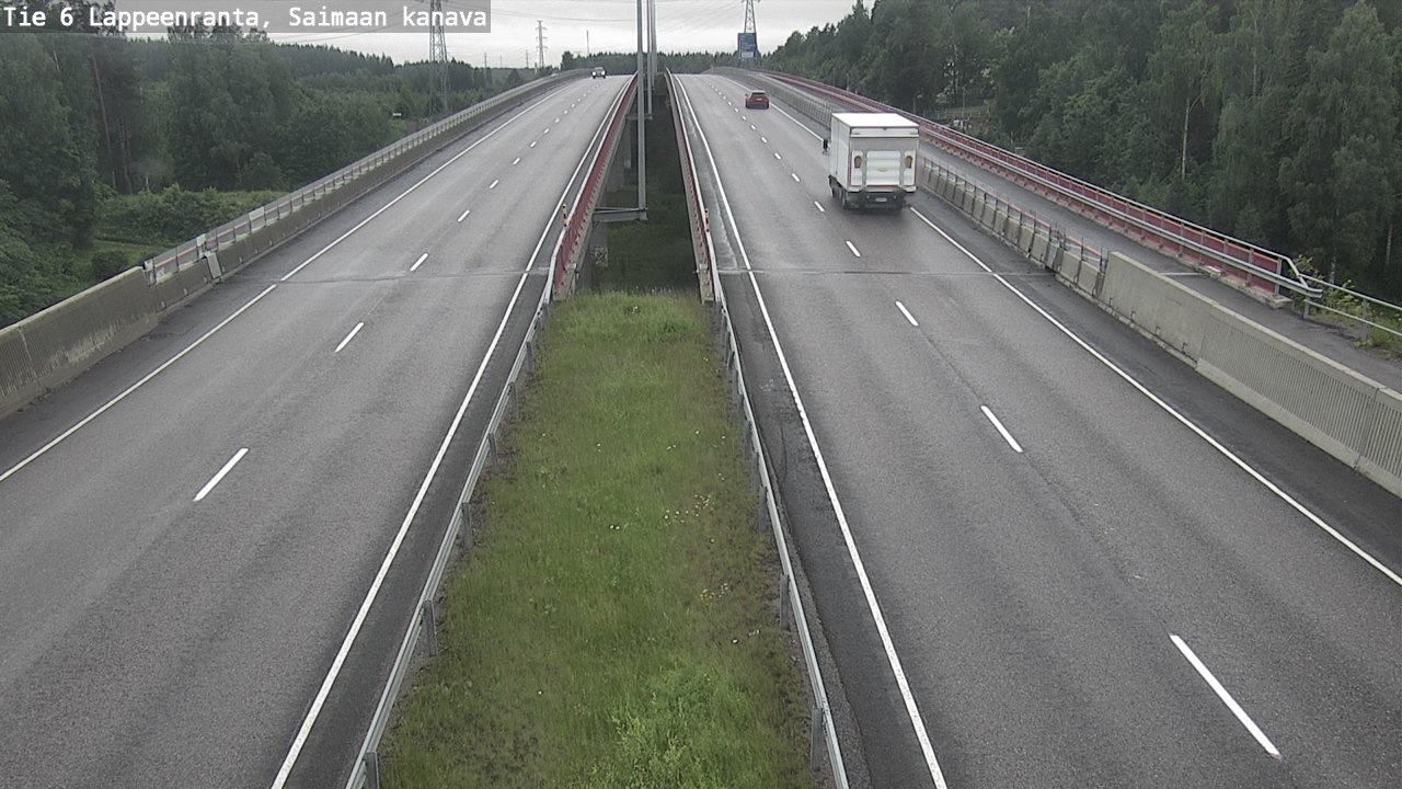 Weather Camera Image Road 6 Lappeenranta, Saimaa channel, Lappeenranta, Etelä-Karjala