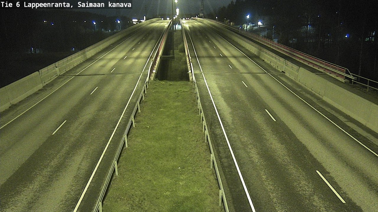 Weather Camera Image Väg 6 Villmanstrand,Saima kanal, Lappeenranta, Etelä-Karjala