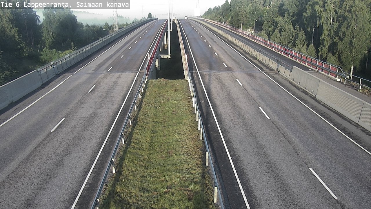Weather Camera Image Road 6 Lappeenranta, Saimaa channel, Lappeenranta, Etelä-Karjala