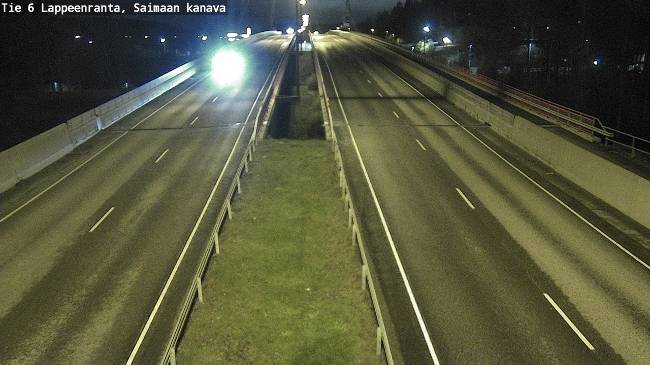 Weather Camera Image Väg 6 Villmanstrand,Saima kanal, Lappeenranta, Etelä-Karjala