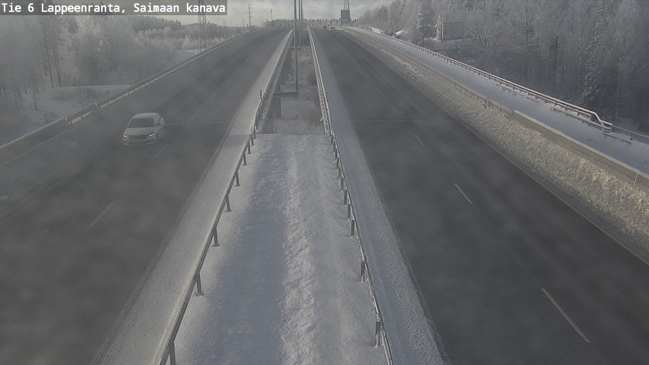 Weather Camera Image Väg 6 Villmanstrand,Saima kanal, Lappeenranta, Etelä-Karjala