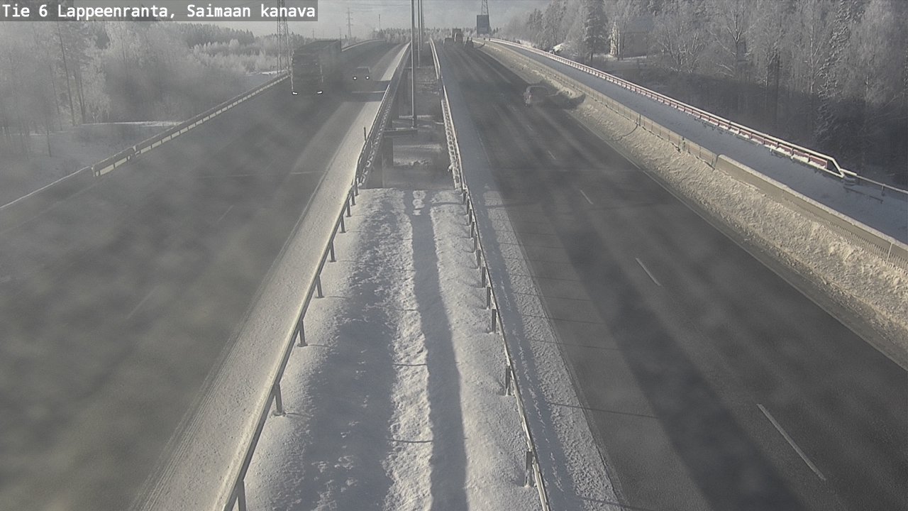 Weather Camera Image Väg 6 Villmanstrand,Saima kanal, Lappeenranta, Etelä-Karjala