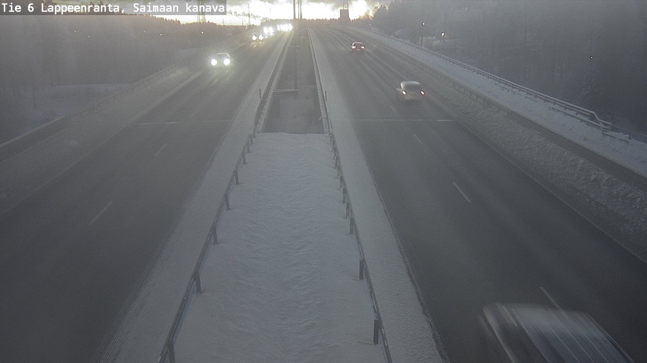 Weather Camera Image Road 6 Lappeenranta, Saimaa channel, Lappeenranta, Etelä-Karjala