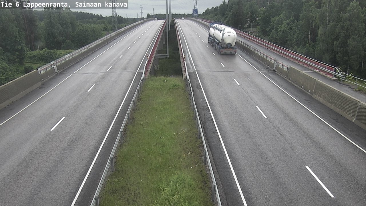 Weather Camera Image Road 6 Lappeenranta, Saimaa channel, Lappeenranta, Etelä-Karjala