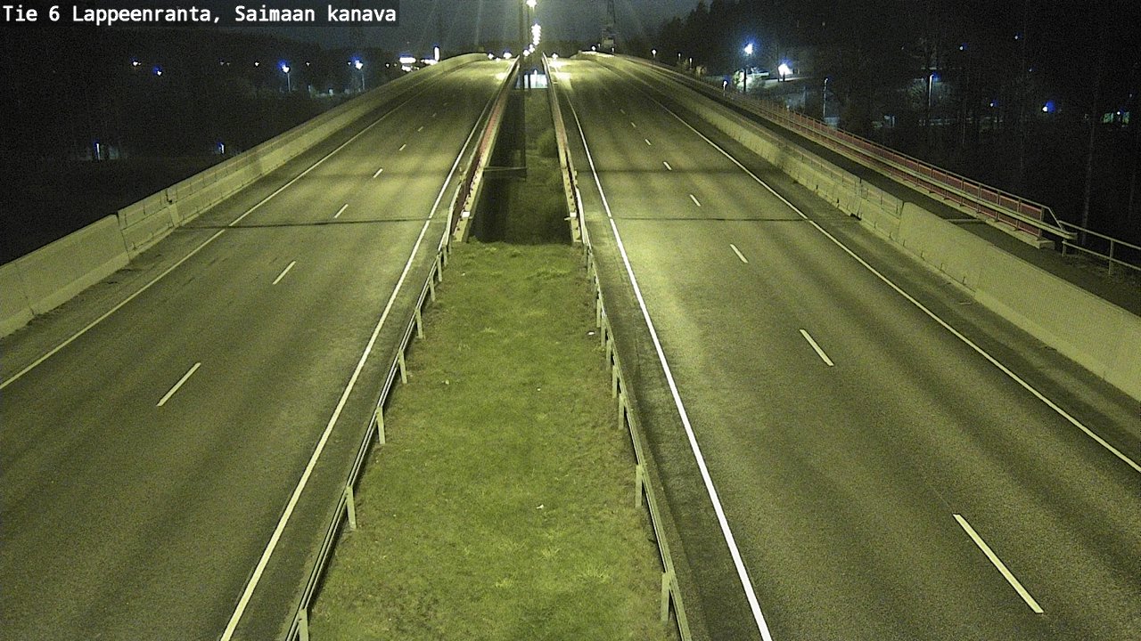 Weather Camera Image Väg 6 Villmanstrand,Saima kanal, Lappeenranta, Etelä-Karjala