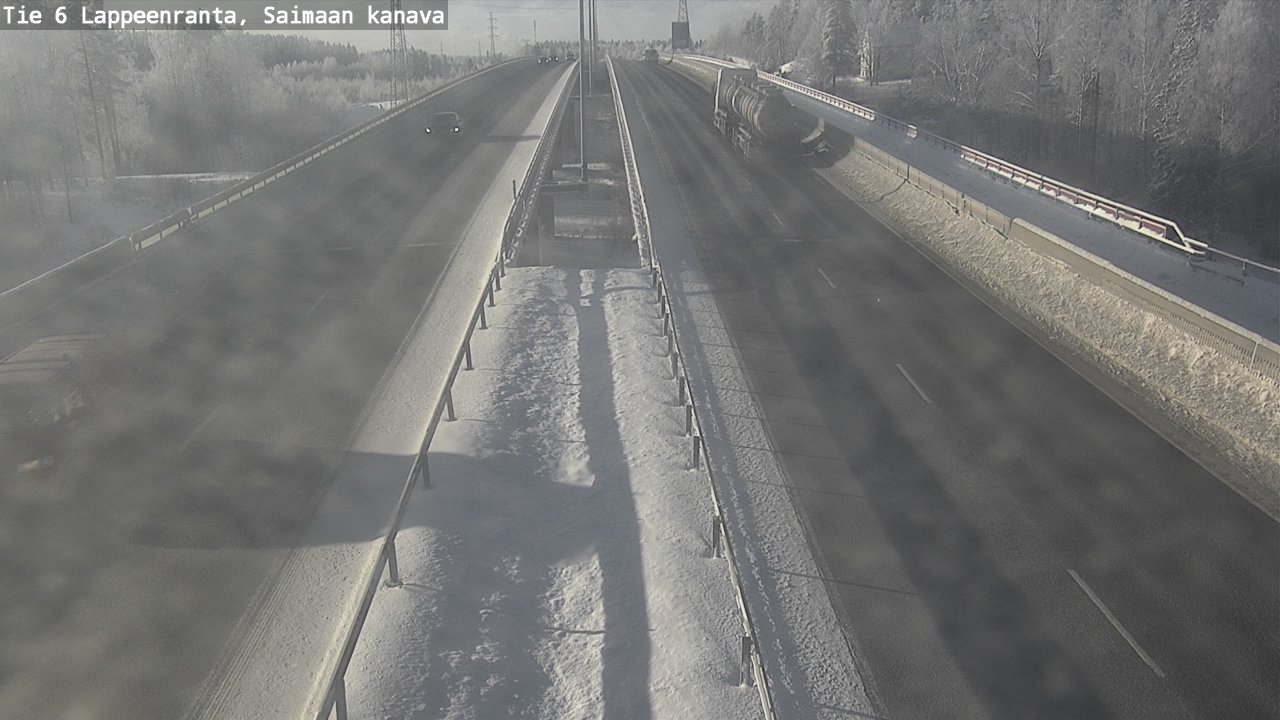 Weather Camera Image Väg 6 Villmanstrand,Saima kanal, Lappeenranta, Etelä-Karjala