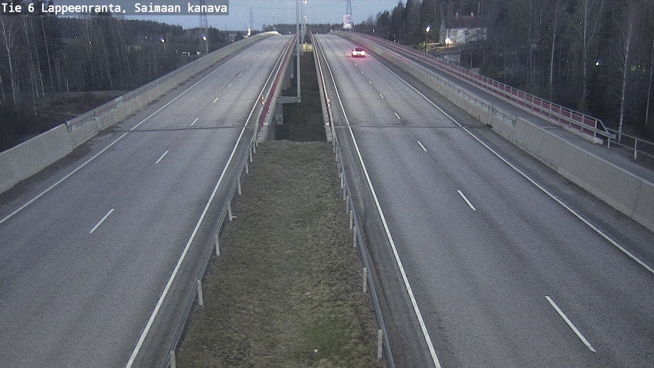 Weather Camera Image Väg 6 Villmanstrand,Saima kanal, Lappeenranta, Etelä-Karjala