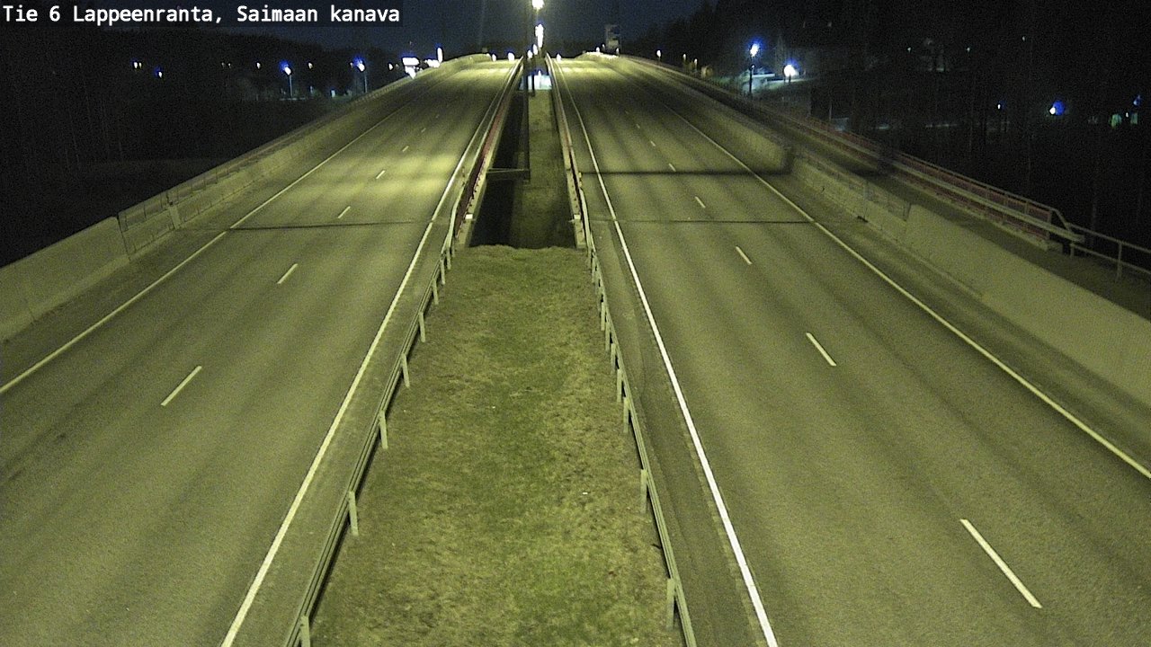 Weather Camera Image Väg 6 Villmanstrand,Saima kanal, Lappeenranta, Etelä-Karjala